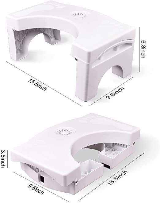 Bathroom Toilet Stool β Anti-Slip Potty Step for Western Toilet | Pre-Assembled Foot Rest for Adults & Kids | Potty Training & Posture Support