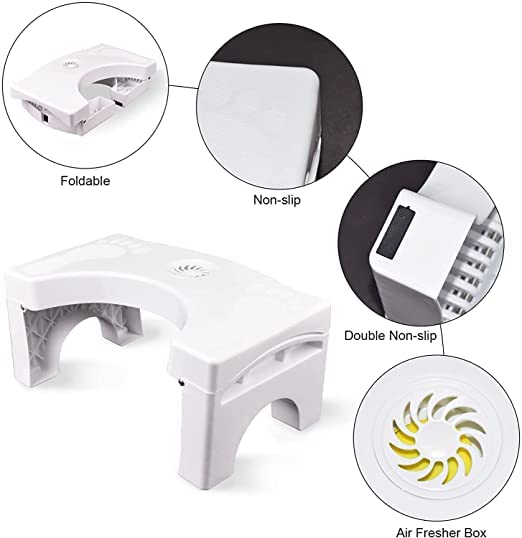 Bathroom Toilet Stool β Anti-Slip Potty Step for Western Toilet | Pre-Assembled Foot Rest for Adults & Kids | Potty Training & Posture Support