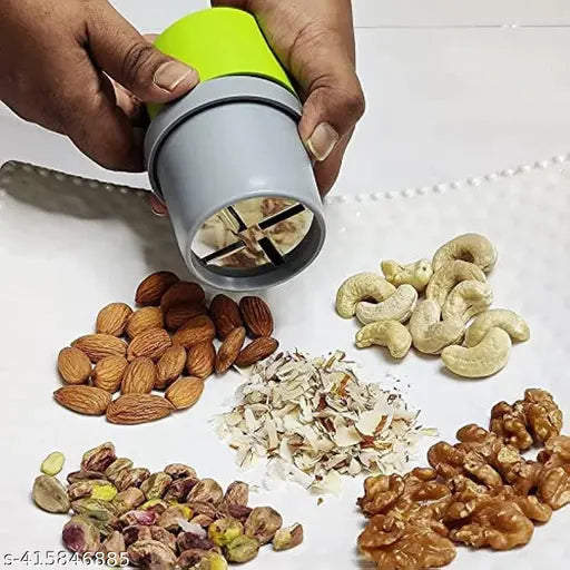 Dry Fruit Compact Nut Slicer & Chopper for Kitchen – Easy Almond, Cashew & Walnut Cutter