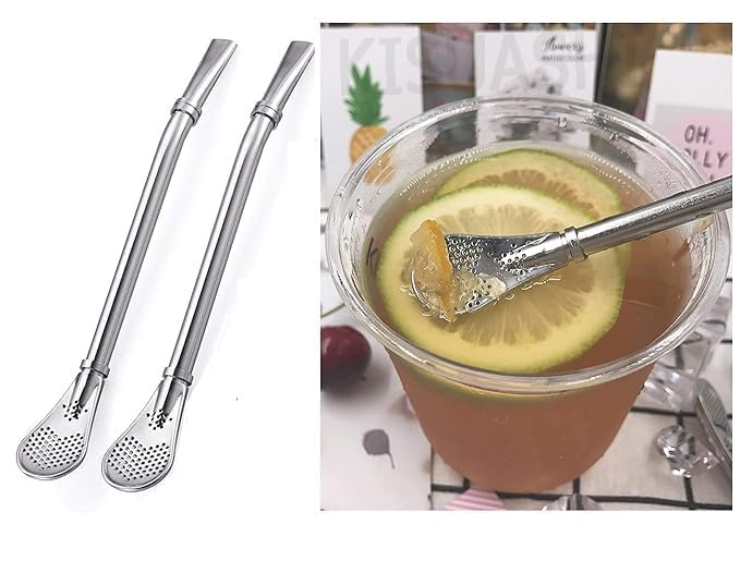 2-in-1 Straw Filter Spoon - Versatile Kitchen Tool