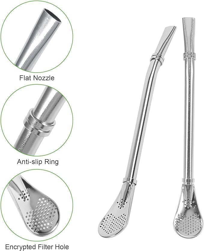 2-in-1 Straw Filter Spoon - Versatile Kitchen Tool