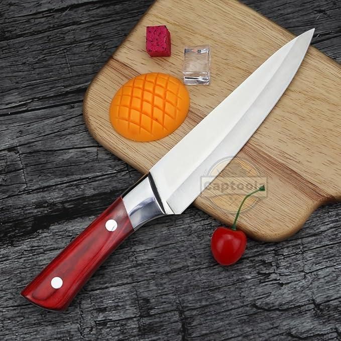 Kitchen Stainless – Sharp Multipurpose Cooking Knife with Wooden Handle (Pack of 1)