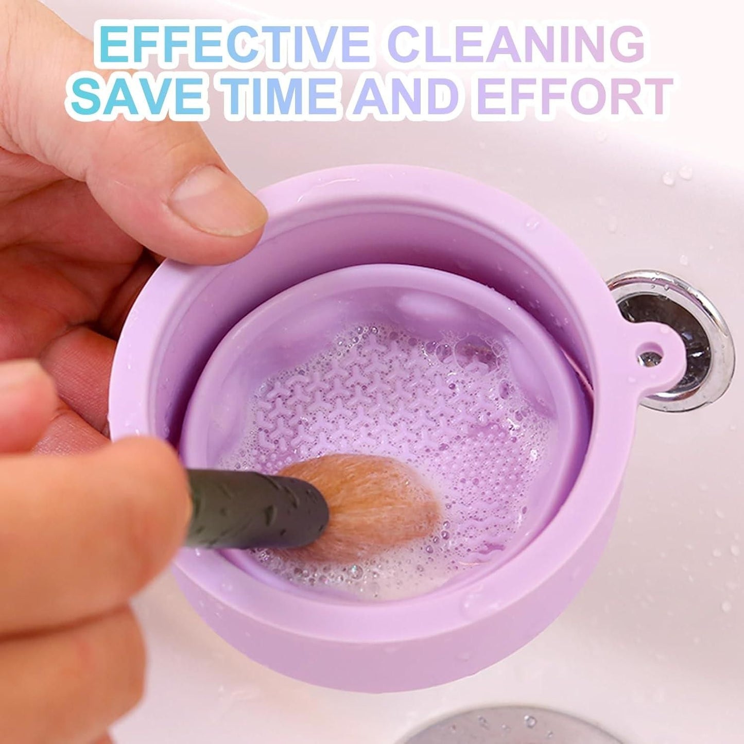Silicone Makeup Brush Cleaner & Organizer Cup