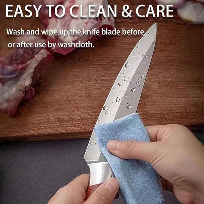 Kitchen Stainless – Sharp Multipurpose Cooking Knife with Wooden Handle (Pack of 1)