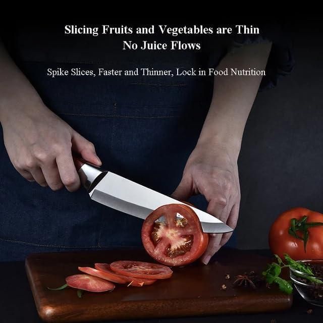 Kitchen Stainless – Sharp Multipurpose Cooking Knife with Wooden Handle (Pack of 1)