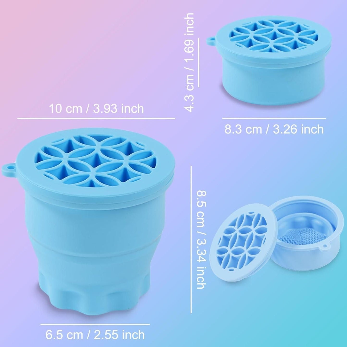 Silicone Makeup Brush Cleaner & Organizer Cup