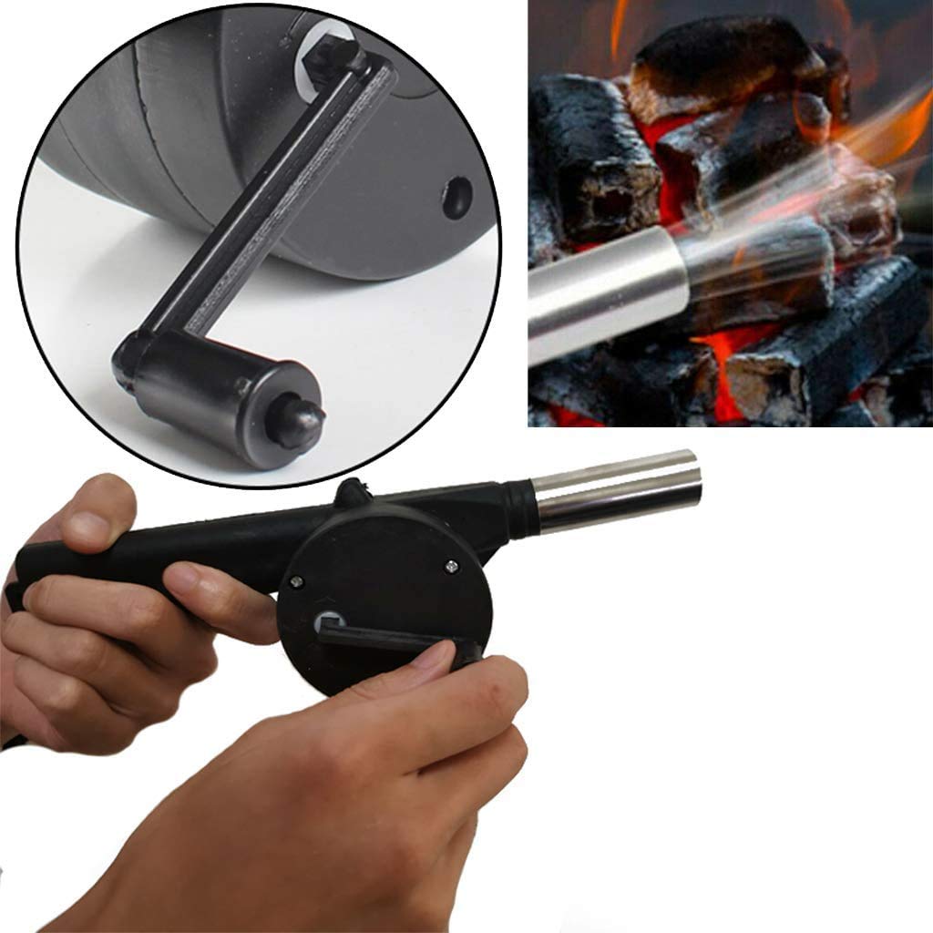 Portable Hand Crank BBQ Air Blower Fan