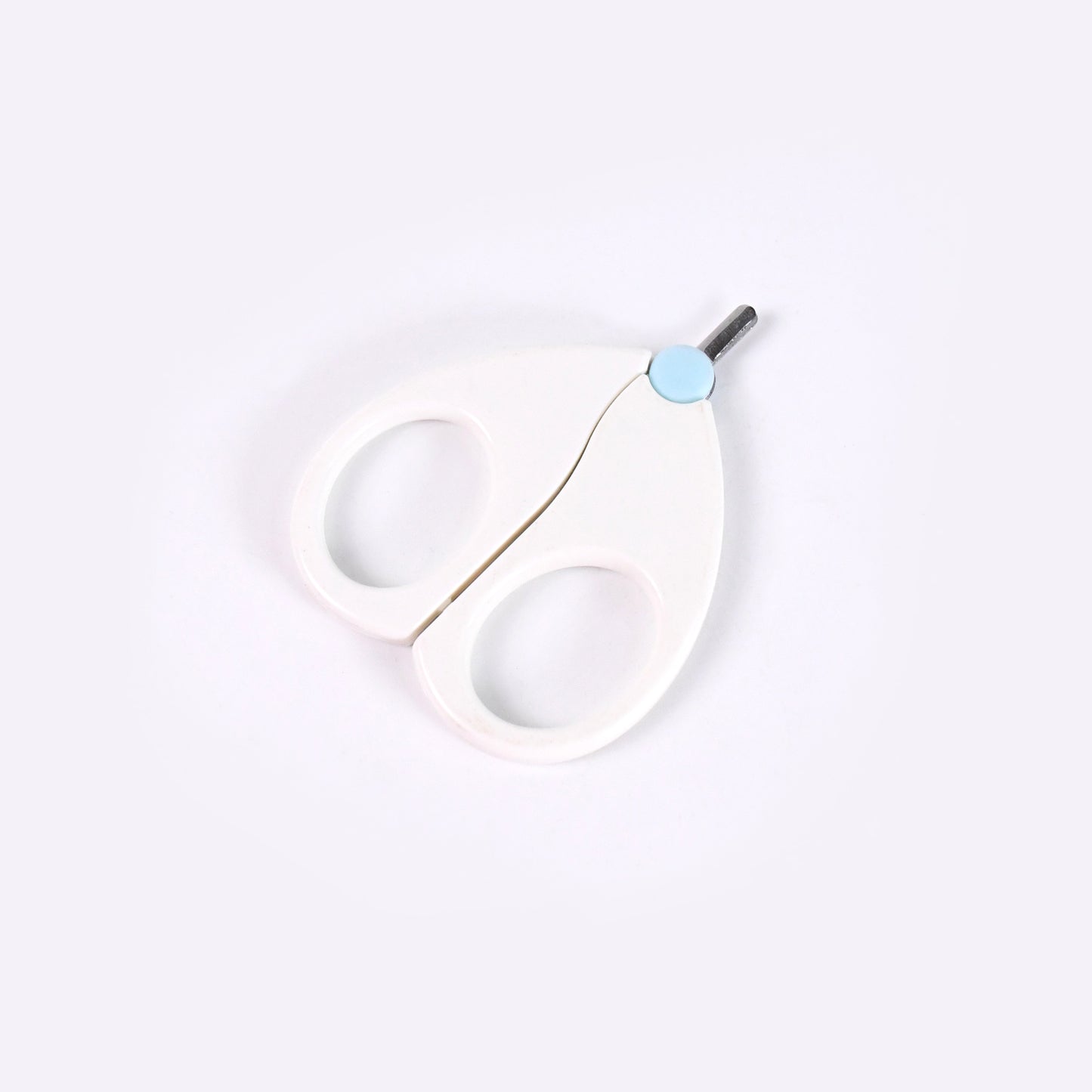 Baby Safety Nail Cutter Scissors – Soft Grip | Circular Blade | Infant Safe Nail Trimmer (1 Pc)