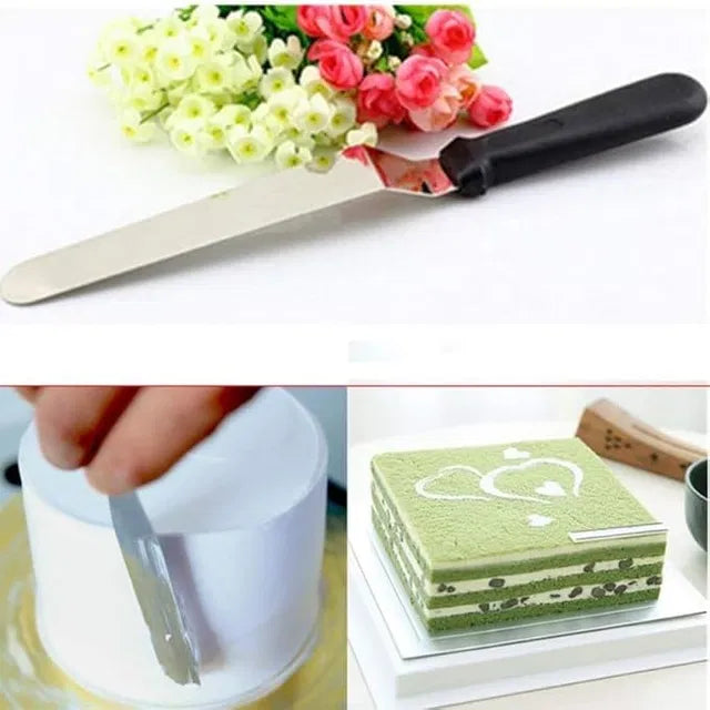 8-Inch Stainless Steel Angled Cake Spatula – Non-Stick Icing & Frosting Tool