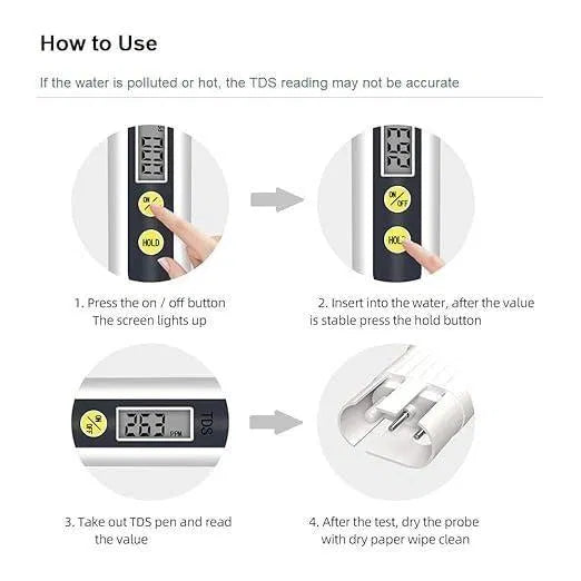Digital Water TDS Meter Tester – Accurate Quality & Purity Analyzer