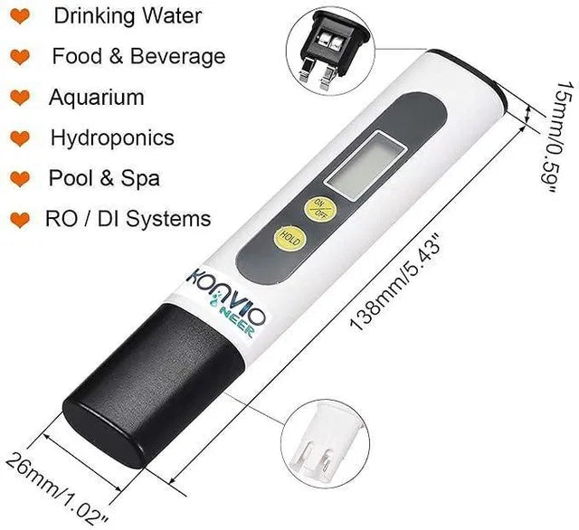 Digital Water TDS Meter Tester – Accurate Quality & Purity Analyzer