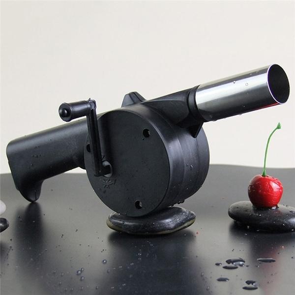 Portable Hand Crank BBQ Air Blower Fan
