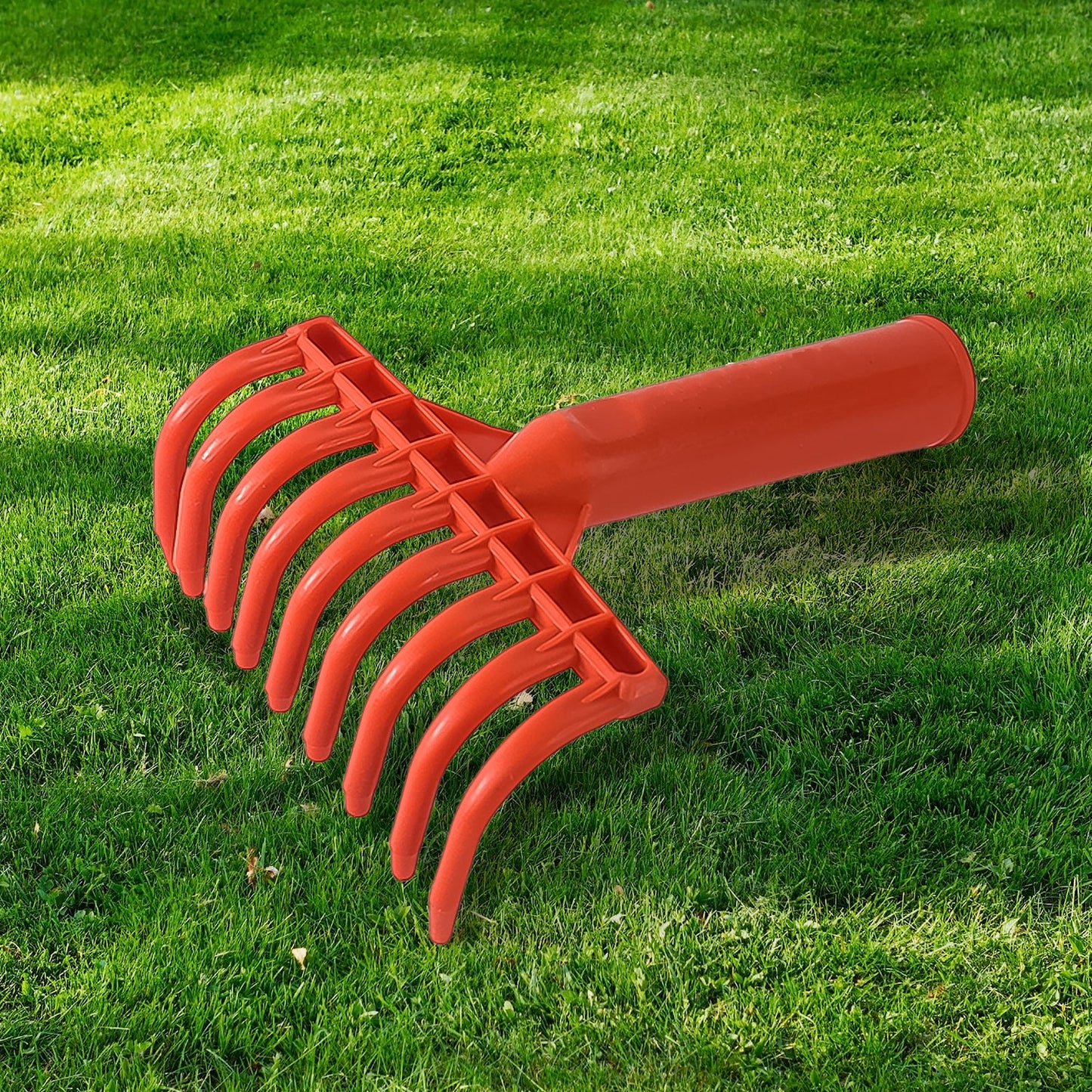 Heavy Duty Plastic Garden Hand Rake (1 Pc) 9-tooth Cultivator Tool