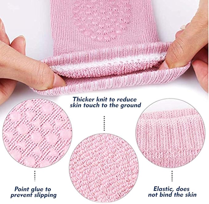 Soft Knit Baby Knee Pads – Non-Slip Crawling Protection Upto 2 Years Age-Soft Fabric