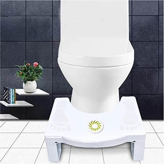 Bathroom Toilet Stool – Anti-Slip Potty Step for Western Toilet | Pre-Assembled Foot Rest for Adults & Kids | Potty Training & Posture Support