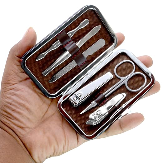 7-in-1 Manicure Pedicure Nail Care Kit – Travel Grooming Set