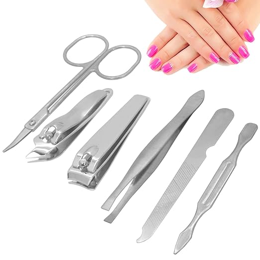 7-in-1 Manicure Pedicure Nail Care Kit – Travel Grooming Set