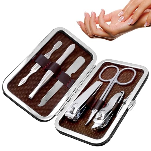 7-in-1 Manicure Pedicure Nail Care Kit – Travel Grooming Set