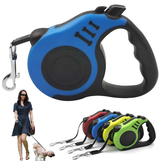 Retractable Pet Leash – 500 cm Long (Multicolor)