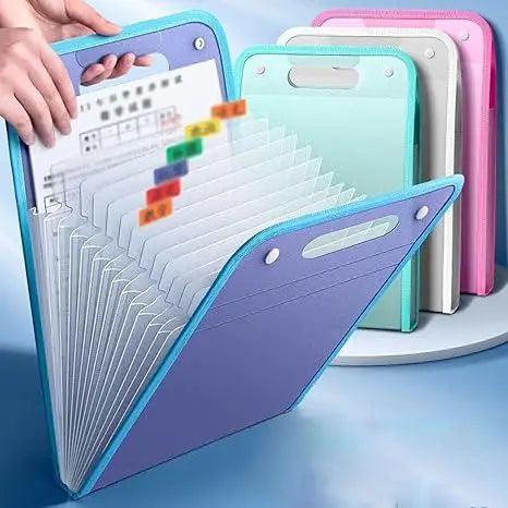 Portable Expanding Document Folder – Multi-Section File Organizer