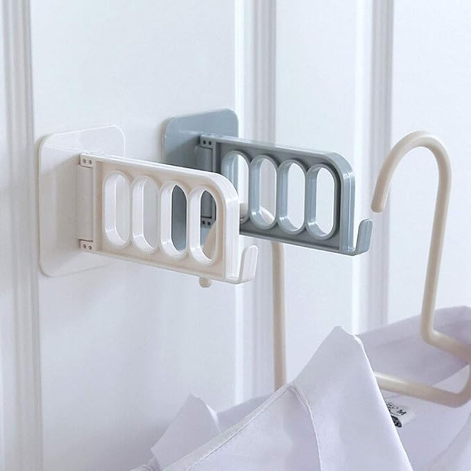 Foldable Wall-Mounted Clothes Hanger Holder Rack Laundry Rack 2 pcs