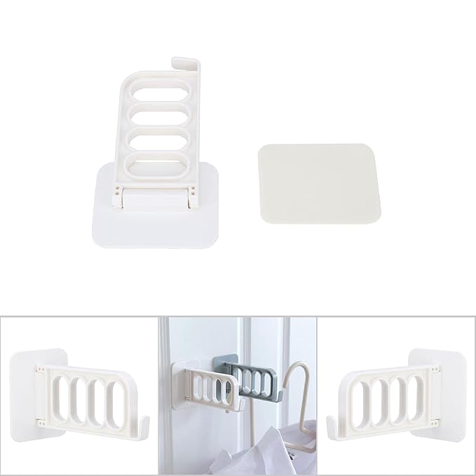 Foldable Wall-Mounted Clothes Hanger Holder Rack Laundry Rack 2 pcs