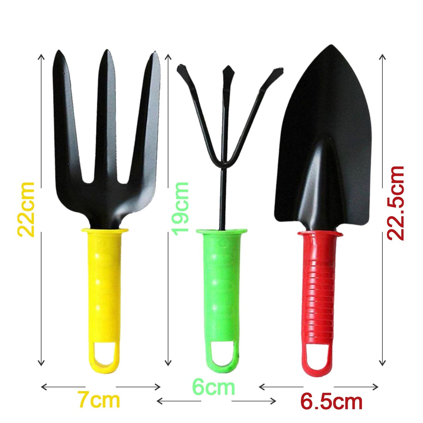 Garden Tool Kit – 3 Pc Gardening Set with Trowel, Cultivator & Fork