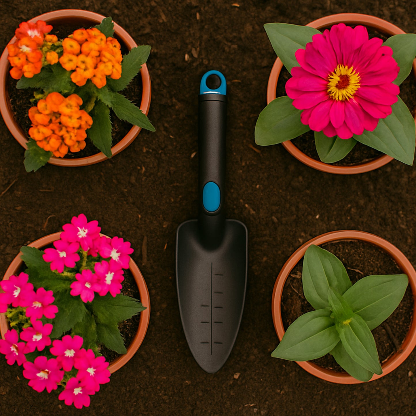Heavy Duty Garden Hand Trowel with Measurement Marks (1 Pc)