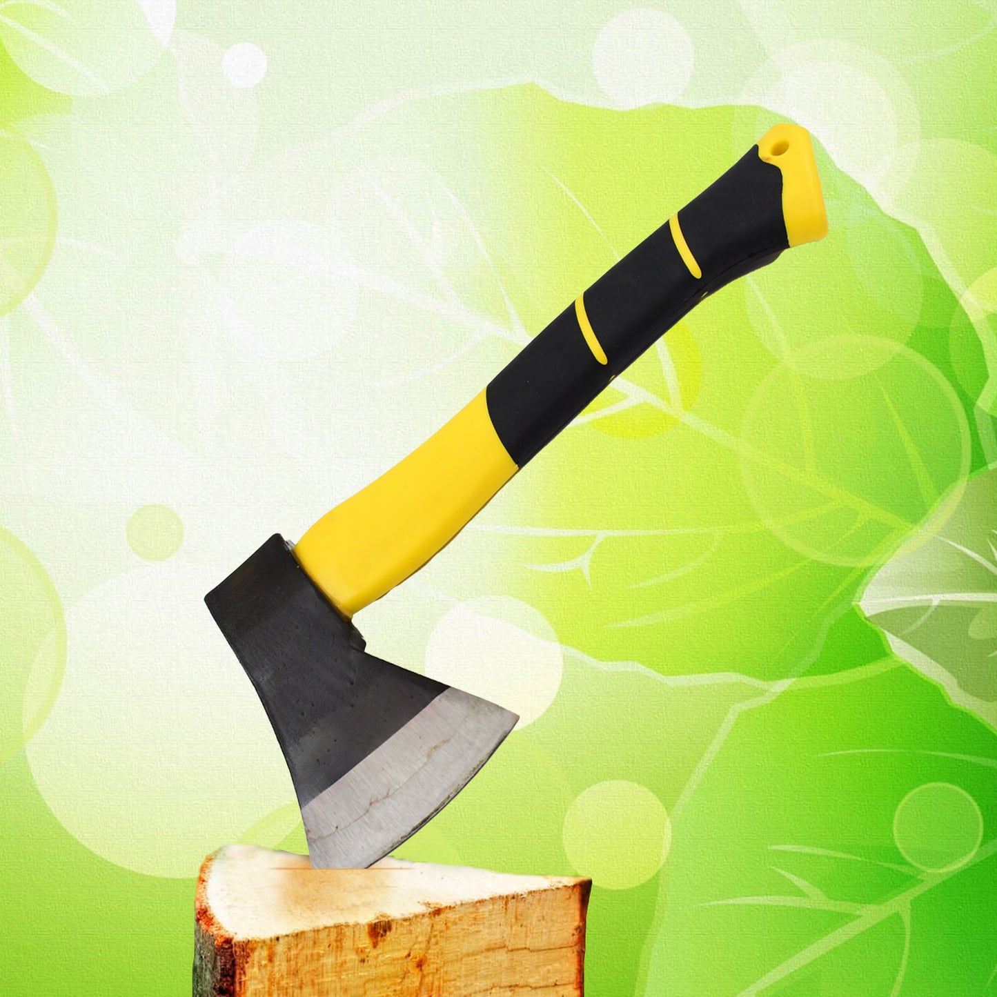 Fiberglass Hatchet Axe – 537g Wood Cutting & Camping Axe with Rubberized Handle