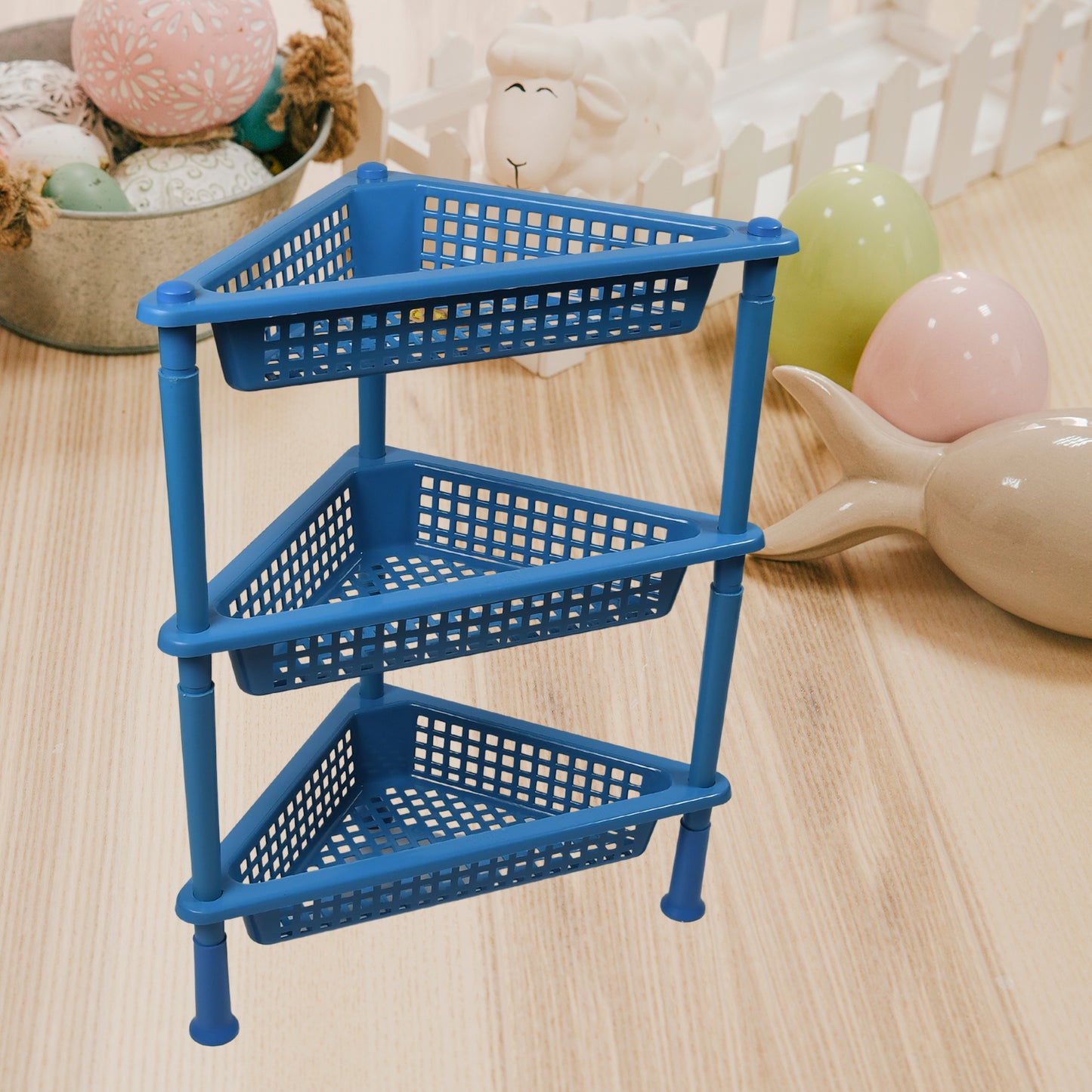 Triangle Plastic 3-Tier Rack Shelf – The Space-Saver You Didn’t Know You Needed!