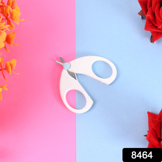 Baby Safety Nail Cutter Scissors – Soft Grip | Circular Blade | Infant Safe Nail Trimmer (1 Pc)