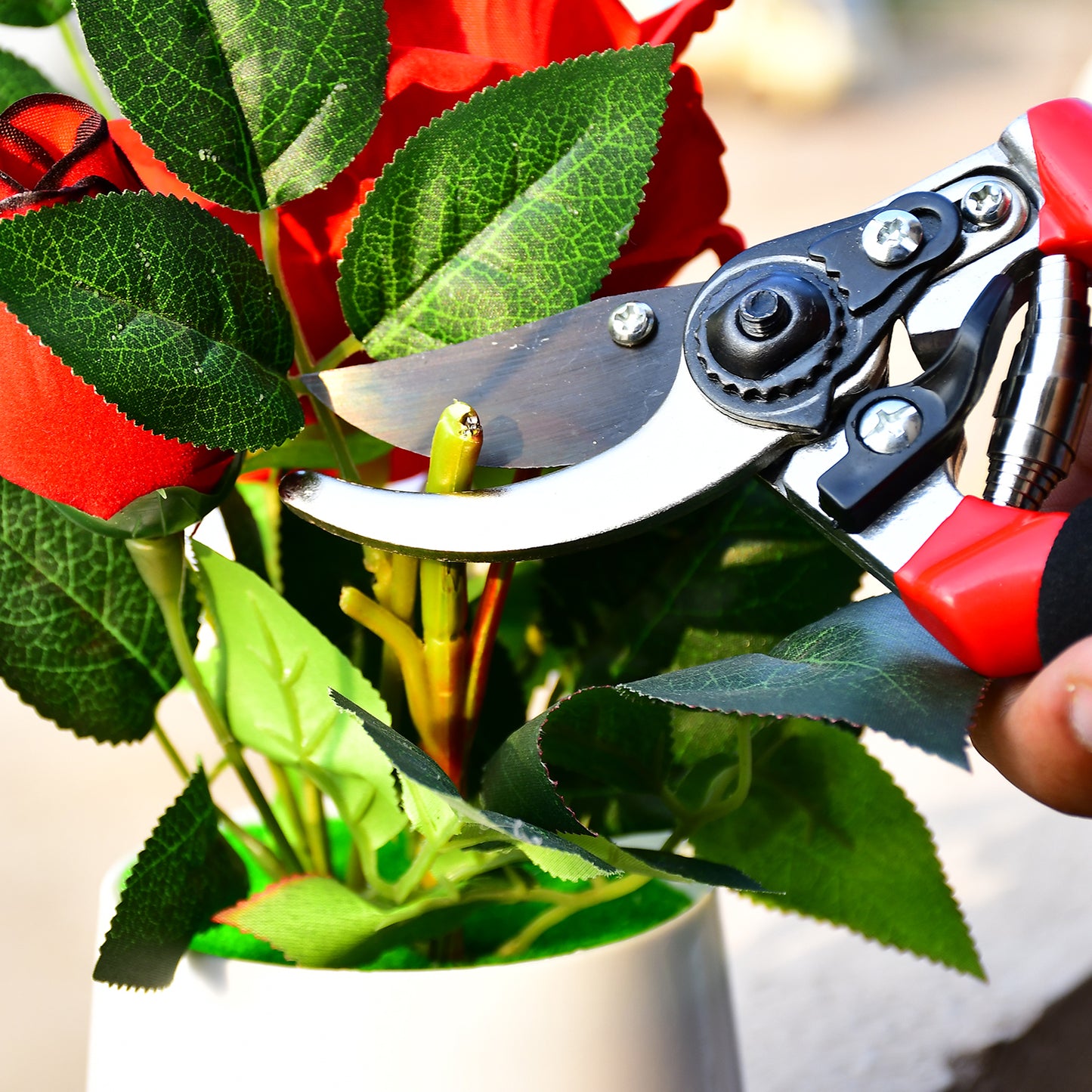 21 cm Red Garden Shears Sharp Cutter Pruners Scissor Pruner.