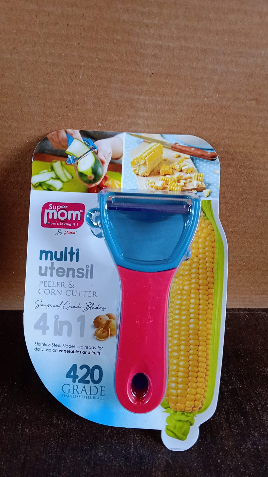 4-in-1 Veggie & Fruit Peeler – The Tiny Tool That Does It All (1 Pc)