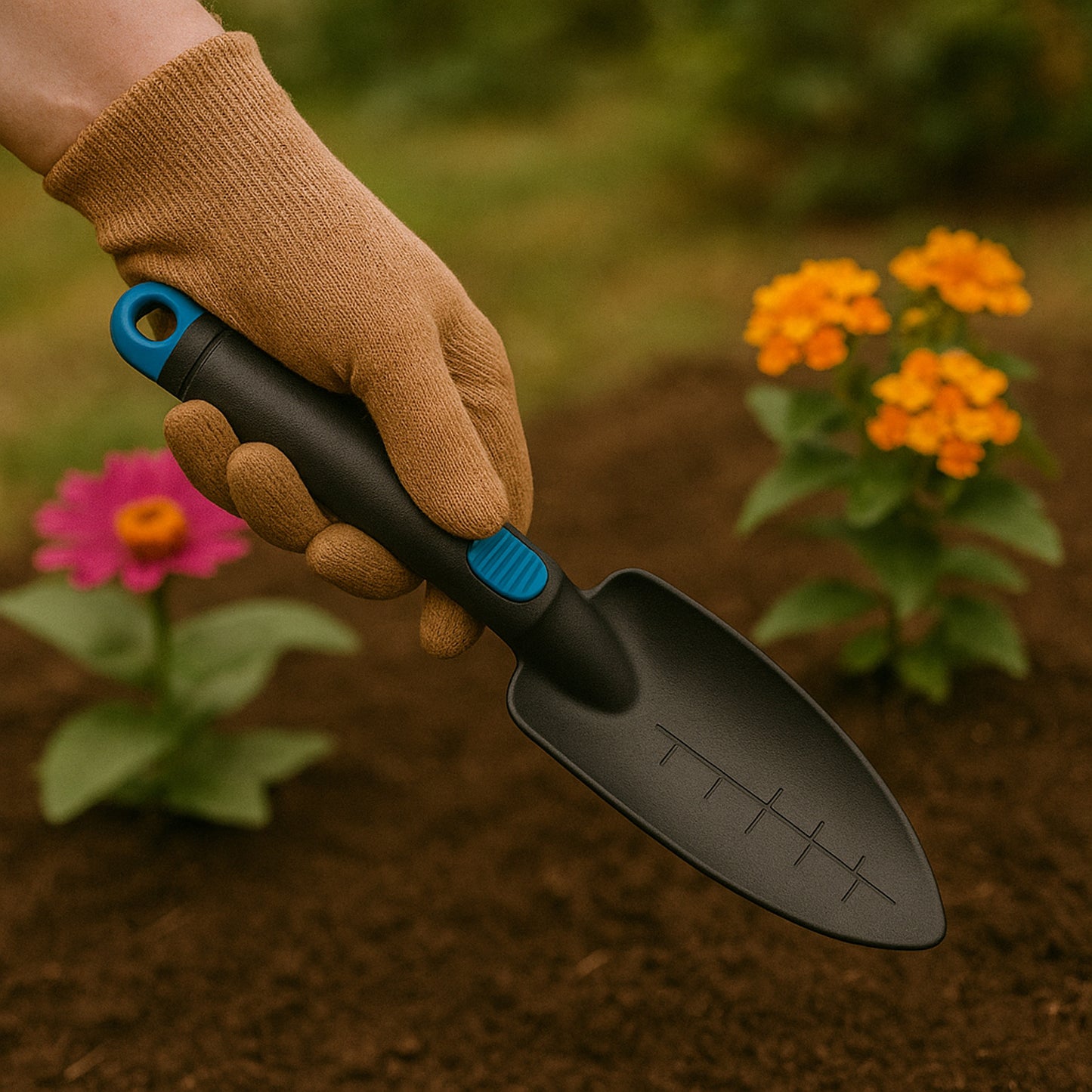 Heavy Duty Garden Hand Trowel with Measurement Marks (1 Pc)