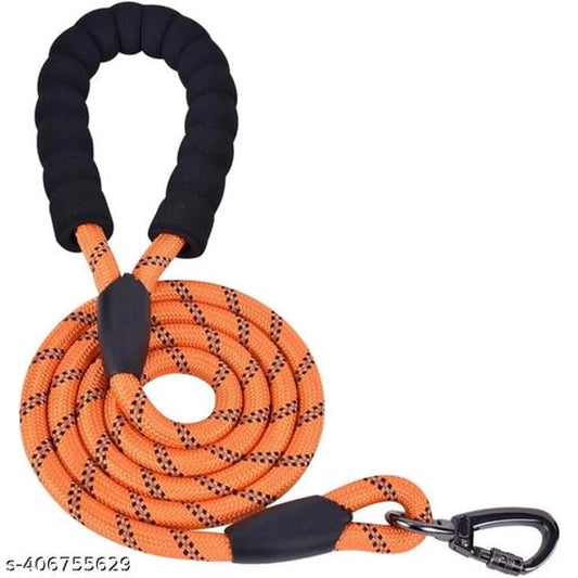 Durable Nylon Dog Leash – Heavy Duty, Comfortable Grip (Free Size)