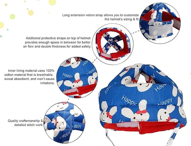 Baby Safety Helmet – Adjustable Protective Headgear (6–18 Months)