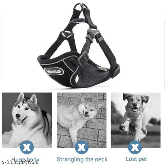 Pet Harness for Dogs – Anti-Pull, Easy Fit & Breathable Fabric (Multicolor, S)