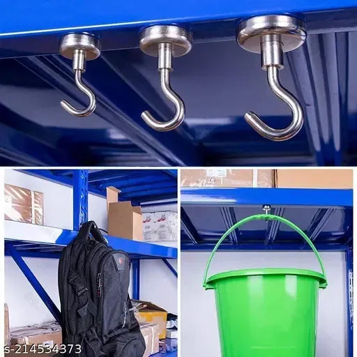 Heavy Duty Magnetic Hooks for Home & Garage (DIY Multi-Use) pack of 6