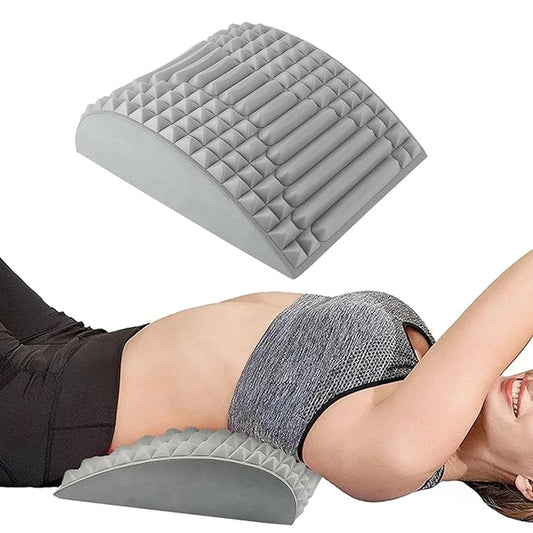 Back and Neck Stretcher Cushion – Orthopedic Lumbar Support, & Pain Relief Pillow