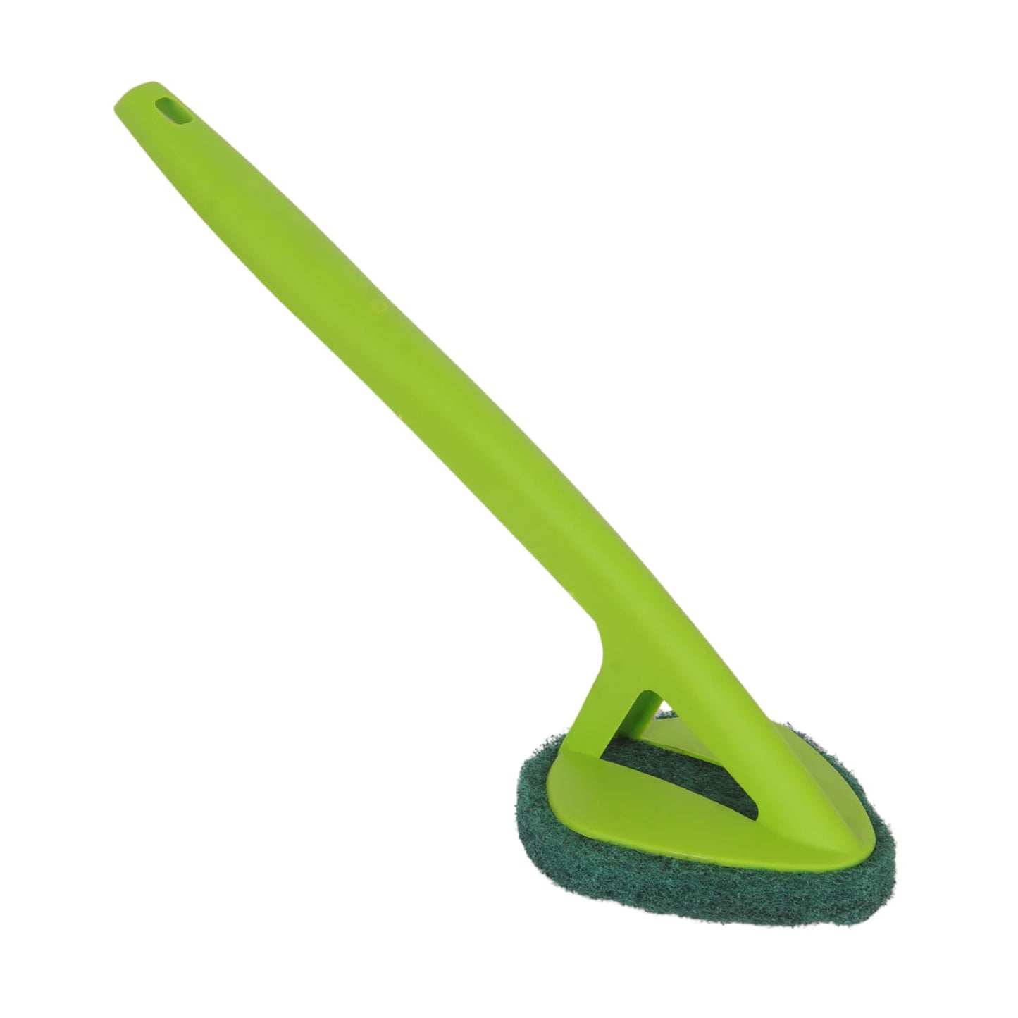 Scrubber Hockey with Long Handle – Triangle Sponge Pad for Wall & Floor Cleaning (1 Pc)