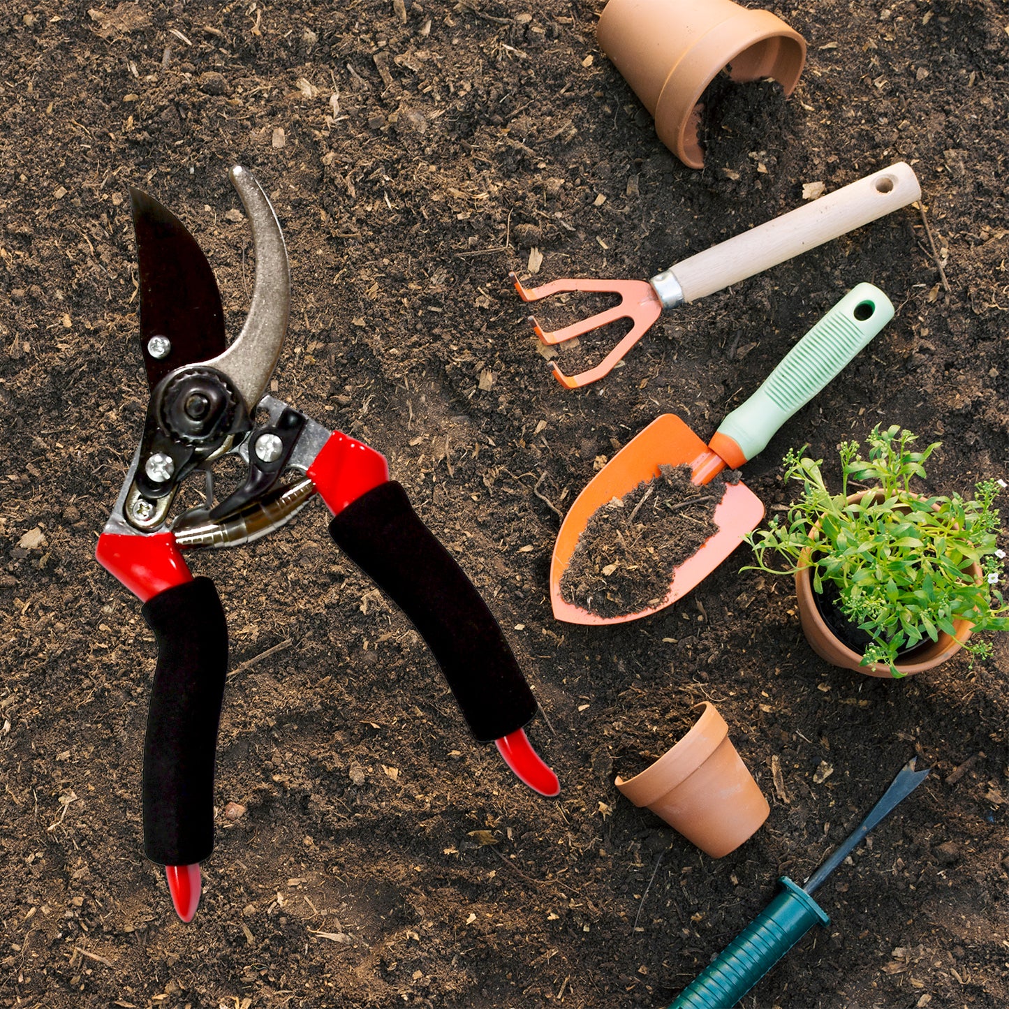21 cm Red Garden Shears Sharp Cutter Pruners Scissor Pruner.