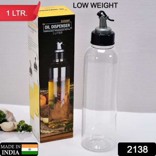 1L Oil Dispenser Bottle with Lid – Clear, Drip-Free Spout