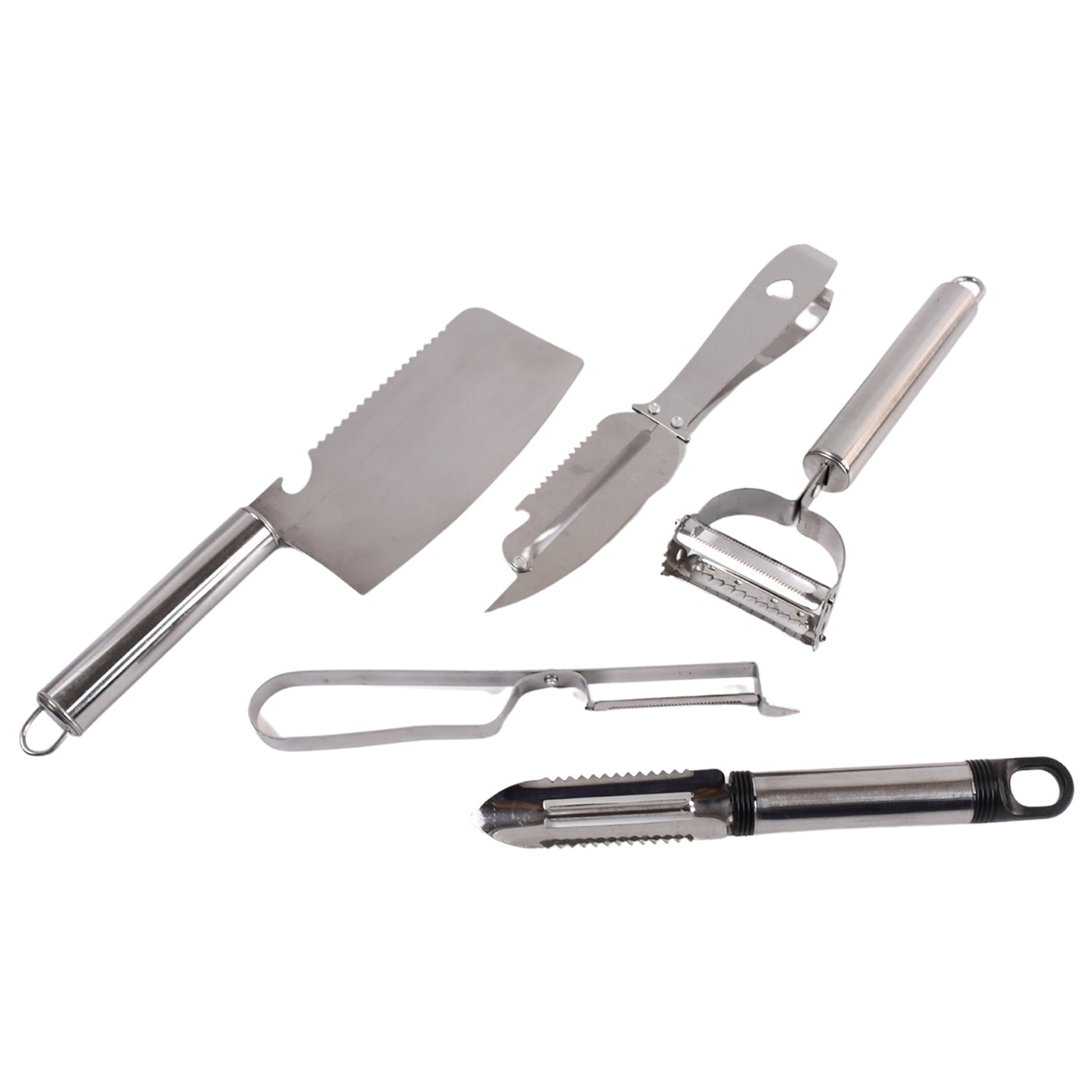 5-Piece Stainless Steel Multifunctional Peeler & Grater Set